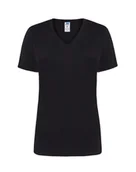 Odzież robocza - T-shirt Damski czarny dekolt w serek roz. XXL - miniaturka - grafika 1