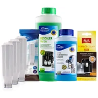 Akcesoria i części do ekspresów do kawy - Zestaw do Ekspresu Melitta Filtr AL-TES46 3szt, Latteo 250ml, Tabletki czyszczące Melitta Perfect Clean 4szt, Verde 500ml - miniaturka - grafika 1