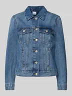 Kurtki damskie - Kurtka jeansowa o kroju regular fit z mieszanki bawełny model ‘ZORICA’ - miniaturka - grafika 1