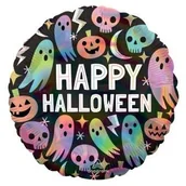 Balony i akcesoria - Balon foliowy Pastel Halloween Holographic 43cm - miniaturka - grafika 1