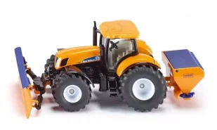 Siku Super - Ciągnik z pługiem i piaskarką S2940 - Trefl - Samochody i pojazdy dla dzieci - miniaturka - grafika 1