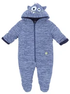 Pajacyki dla niemowląt - Niebieski kombinezon potworek 3-6 m 68 cm - miniaturka - grafika 1