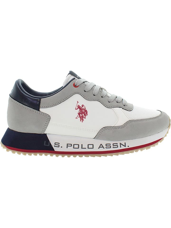U.S. Polo Assn. Sneakersy w kolorze biało-szarym