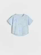 Bluzki dla niemowląt - Reserved - T-shirt z kokardkami - jasnoniebieski - miniaturka - grafika 1