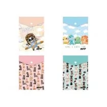 Teczka kopertowa na zatrzask M A6 PP dziecięcy mix - Teczki i skoroszyty - miniaturka - grafika 1