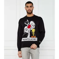 Swetry męskie - Iceberg Sweter ICEBERG X LOONEY TUNES Loose fit - miniaturka - grafika 1