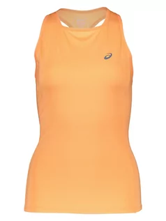 Koszulki sportowe damskie - asics Top sportowy w kolorze pomarańczowym - grafika 1
