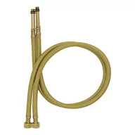 Węże elastyczne - Wężyk elastyczny baterii złoty G3/8" M10 80cm 2szt TECRA 5901095527449 - miniaturka - grafika 1