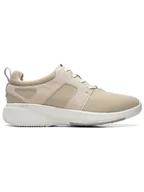 Trampki męskie - Clarks Sneakersy "Lehman Tie" w kolorze beżowym - miniaturka - grafika 1