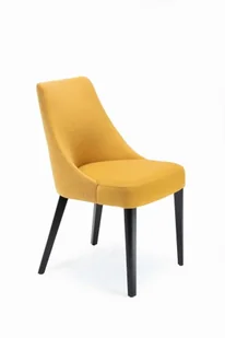 Caro 2 krzesło tapicerowane tkanina do wyboru nogi czarne - Krzesła - miniaturka - grafika 1