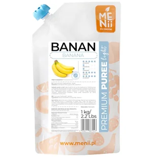Premium Puree LIGHT Banan 1kg - Koncentraty warzywne, przeciery - miniaturka - grafika 1