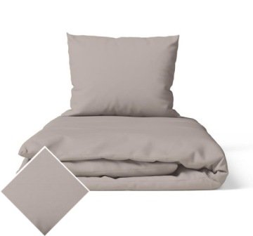 Komplet Pościeli 160x200 2x70x80, 100% Bawełna, 140g/m2, kolor: Beż Ciemn