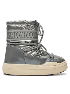Moon Boot Śniegowce Junior Park Boot 80D3440020 Srebrny - Buty dla dziewczynek - miniaturka - grafika 1