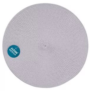 Altom Mata Stołowa Podkładka Na Stół Plastikowa Słomka Popiel 38 Cm Wh 5907508158989 - Obrusy i serwetki - miniaturka - grafika 1