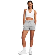 Spodenki damskie - Damskie spodenki dresowe Under Armour UA Icon Fleece Boxer Shorts - szare - miniaturka - grafika 1