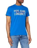 Koszulki męskie - Pepe Jeans Męski T-shirt Devos, 549beat, XS - miniaturka - grafika 1