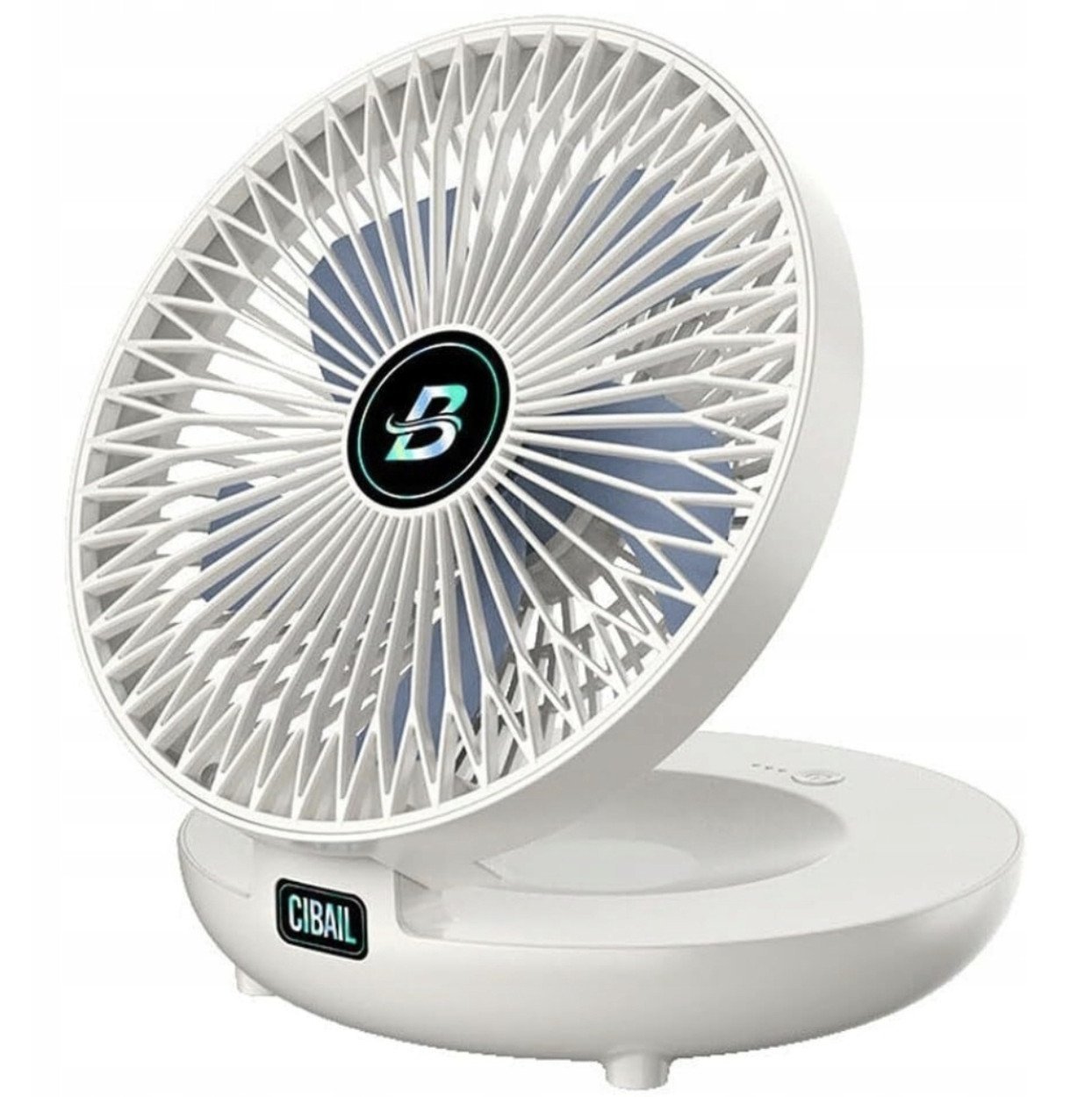 Przenośny MINI wentylator na Biurko Cichy BEZPRZEWODOWY 5 poziomów USB