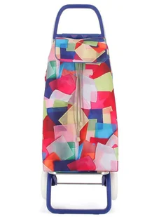 Wózek składany 2-kołowy Rolser I-Max Agatha Ruiz de la Prada - cubes - Torby i wózki na zakupy - miniaturka - grafika 1