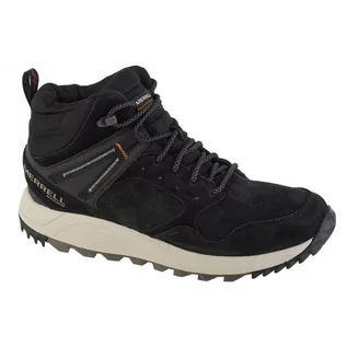 Buty sportowe męskie - Buty Merrell Wildwood Sneaker Boot Mid WP J067285 - czarne - grafika 1