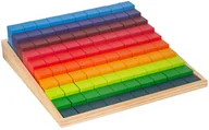 Układanki dla dzieci - Sprytne Zabawki. Drewniane Tęczowe Klocki Schody Toys4Edu - miniaturka - grafika 1