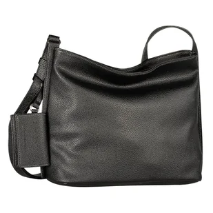 TOM TAILOR Amarea Hobo Bag damska torba na ramię, średnia, czarny, m - Torebki damskie - miniaturka - grafika 1