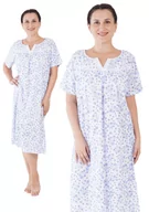 Bielizna nocna - Koszula Nocna bawełniana 1XL Vienetta z krótkim rękawem duże rozmiary +size - miniaturka - grafika 1