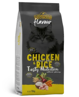 Divinus FLAVOUR dla dorosłego kota kurczak z ryżem 18 kg - Sucha karma dla kotów - miniaturka - grafika 1