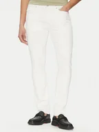 Spodnie męskie - HUGO Jeansy 50537696 Biały Extra Slim Fit - miniaturka - grafika 1