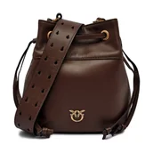 Plecaki worki - Pinko Skórzany worek SECCHIELLO MINI - miniaturka - grafika 1