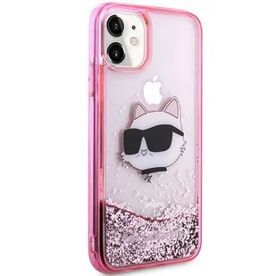 Karl Lagerfeld KLHCN61LNCHCP iPhone 11/ XR różowy/pink hardcase Glitter Choupette Head - Etui i futerały do telefonów - miniaturka - grafika 6