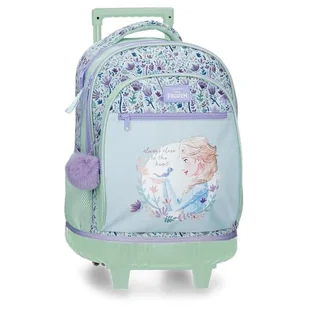 Disney Close To The Heart Frozen Kompaktowy plecak 2 kółka Wielobarwny 32x45x21 cm Poliester by Joumma Bags, Biały, Talla única, Kompaktowy plecak 2 koła - Plecaki - miniaturka - grafika 1