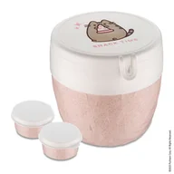 Lunch boxy - Śniadaniówka, pojemnik na sałatkę i sos BENTOBOX M, KOTEK PUSHEEN YUM, 2 elementy, KOZIOL - miniaturka - grafika 1