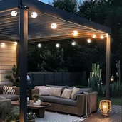 Lampy ogrodowe - QAZQA Moderne buiten lichtsnoer 8M incl. LED 14-lichts - Malai - miniaturka - grafika 1