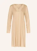 Bielizna nocna - Hanro Koszula Nocna Lilith beige - miniaturka - grafika 1