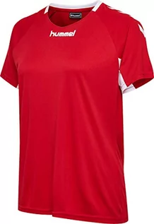 Koszulki i topy damskie - Hummel Core Team Jersey koszulka damska S/S czerwony czerwony (True Red) X-L 203438-3062 - grafika 1