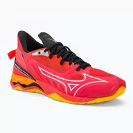 Buty sportowe męskie - Buty do piłki ręcznej Mizuno Wave Mirage 5 radiant red/white/carrot curl - miniaturka - grafika 1