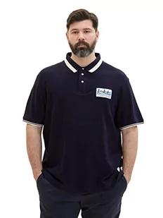 TOM TAILOR Męska koszulka polo 1038575 Plussize, 10668-Sky Captain Blue, 5XL, 10668 - Sky Captain Blue, 5XL - Koszulki męskie - miniaturka - grafika 1