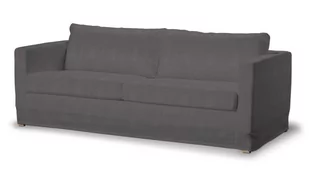 Dekoria pl pl Pokrowiec na sofę Karlstad 3-osobową nierozkładaną długi grafitowy 204 x 89 x 66 cm Etna 5901775086921 - Pokrowce na meble - miniaturka - grafika 1