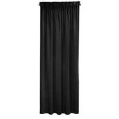 Zasłony - Pierre cardin Zasłona Sibel 140x270 na taśmie Czarna ex-pier-zas-sibel-140x270-t-czar - miniaturka - grafika 1
