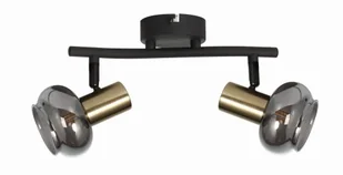 Lauree - listwa 2 płomienna czarny mat/złoty 841402-32 - Lampy ścienne - miniaturka - grafika 1