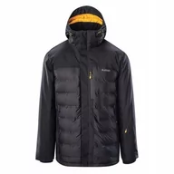 Kurtki męskie - Męska kurtka narciarska Hi-Tec Helmir snowboardowa zimowa czarna 10000mm rozmiar S - miniaturka - grafika 1