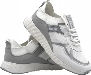 Buty Damskie Big Star Sneakersy JJ274A196 białe 39 - Sneakersy damskie - miniaturka - grafika 1