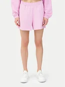 Spodenki damskie - 4F Szorty sportowe 4FWSS24TSHOF327 Różowy Loose Fit - miniaturka - grafika 1