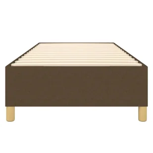 Lumarko Łóżko kontynentalne, ciemnobrązowe, obite tkaniną, 90x190 cm - Łóżka - miniaturka - grafika 6