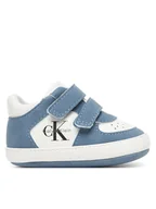 Buty dla chłopców - Calvin Klein Sneakersy Low Cut Velcro V0B9-83146-1755 Niebieski - miniaturka - grafika 1