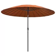 Parasole ogrodowe - vidaXL Parasol ogrodowy na słupku aluminiowym, 270 cm, terakota vidaXL - miniaturka - grafika 1