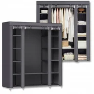 Szafy - SZAFA TEKSTYLNA MATERIAŁOWA GARDEROBA SKŁADANA XL 150x175cm - miniaturka - grafika 1