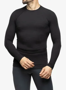 Bluza termoaktywna Brubeck Active Wool L/S Shirt - graphite - Bluzy sportowe męskie - miniaturka - grafika 1