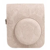 Paski, szelki, uprzęże foto - Futerał Etui Pokrowiec Osłona Case Do Fuji Fujifilm Instax Mini 12 - Haft Beżowy - miniaturka - grafika 1