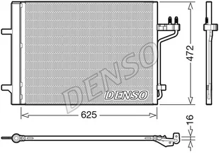CHŁODNICA KLIMATYZACJI DENSO DCN10047 DV6119710BB FORD - Chłodnice - miniaturka - grafika 1
